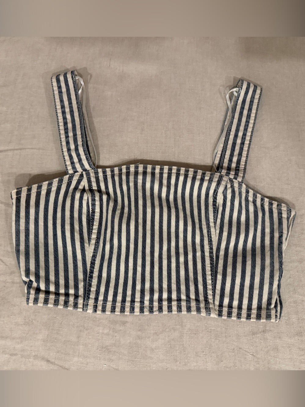 Zara Navy & White Striped Kids Top